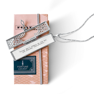Honeycomb Fortune Locket - Silver